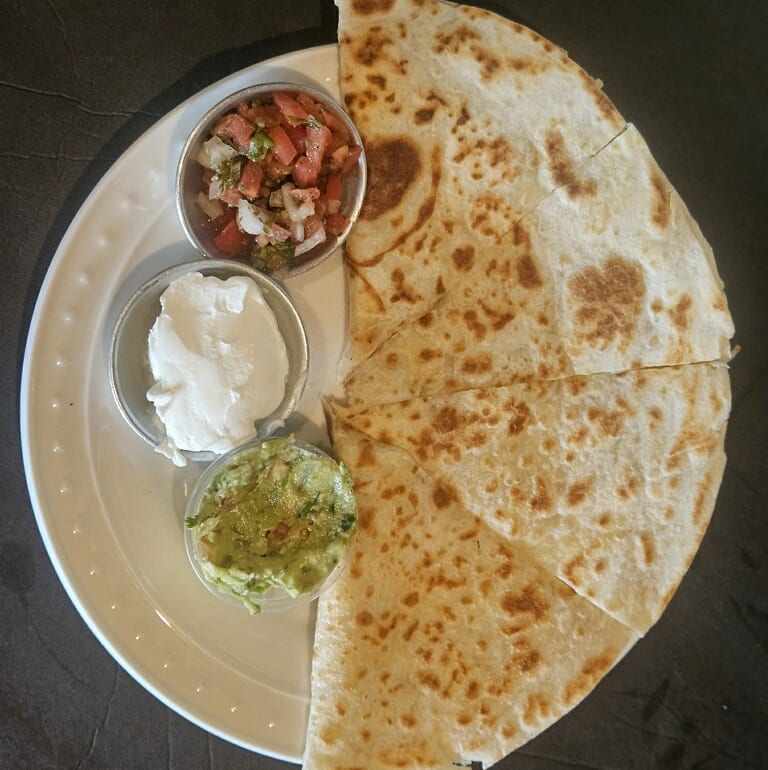 Cheese Quesadilla.