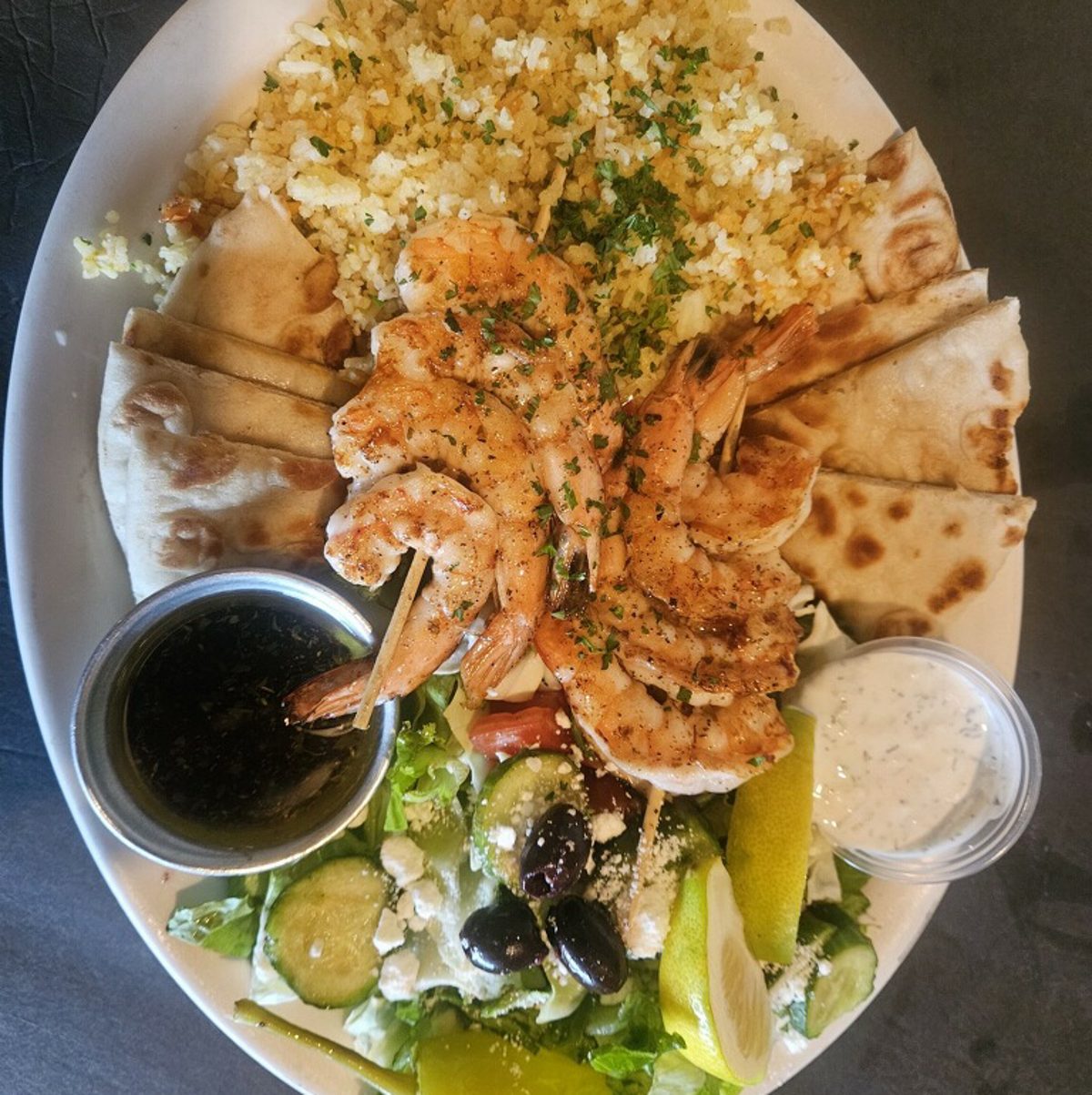 Shrimp Souvlaki