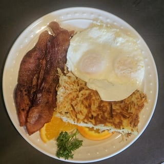 Two Eggs Any Style with Bacon