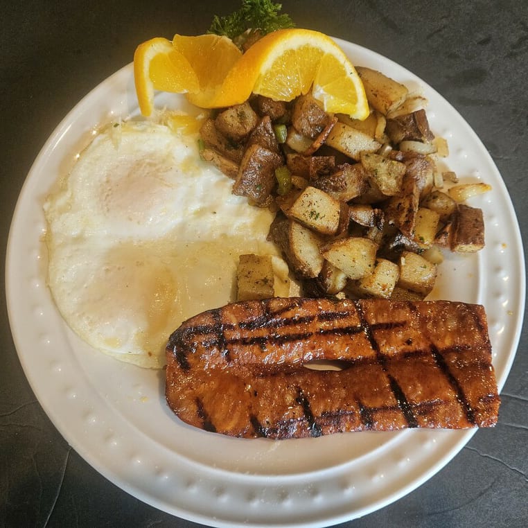 Two Eggs Any Style with Linguica.