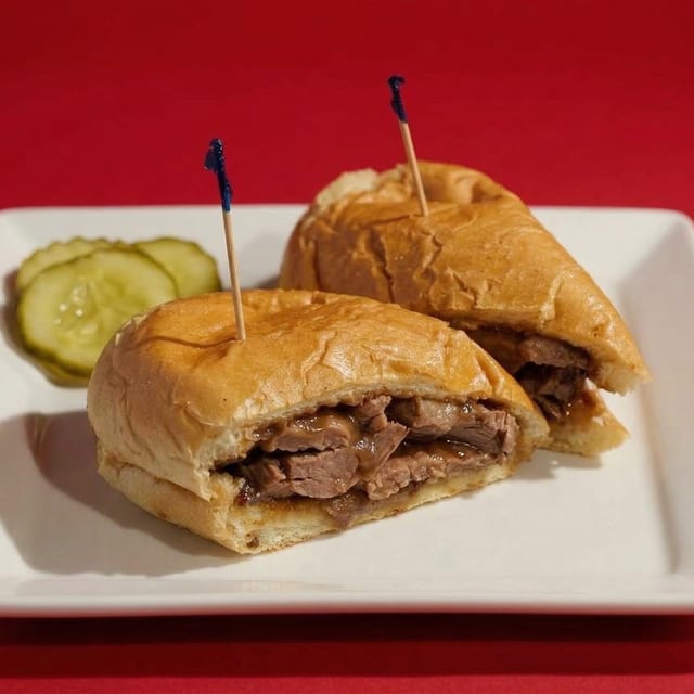 Bar-B-Que Tri-Tip Sandwich.