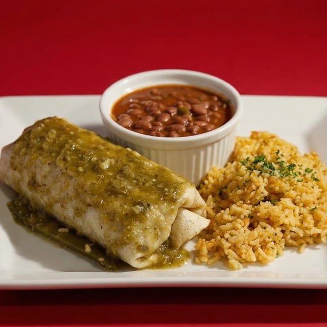 Chile Verde Burrito.