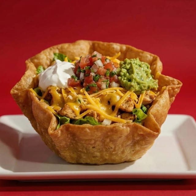 Chicken Fajita Taco Salad.