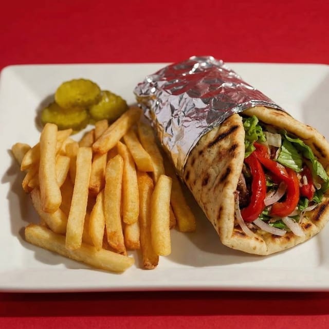Falafel Pita Wrap.